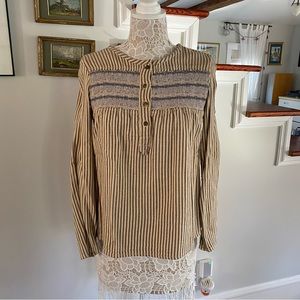 CURRENT/ELLIOT The Retreat Smock Knit Blouse Sz 8